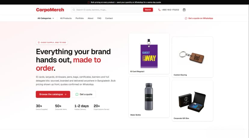 CorpoMerch - Corporate Merchandise Catalogue & Admin Platform Logo